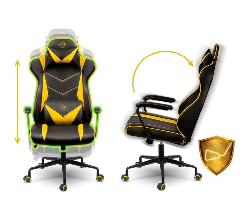 Крісло ігрове Sofotel Blitzcrank 2592 жовте Крісло ігрове Sofotel Blitzcrank 2592 жовте