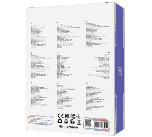 Миша ігрова бездротова Proove Gaming Rate Special Edition чорно-фіолетова Миша ігрова бездротова Proove Gaming Rate Special Edition чорно-фіолетова