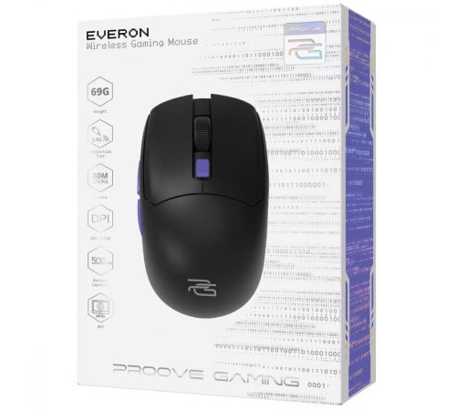 Миша ігрова бездротова Proove Gaming Everon чорна Миша ігрова бездротова Proove Gaming Everon чорна