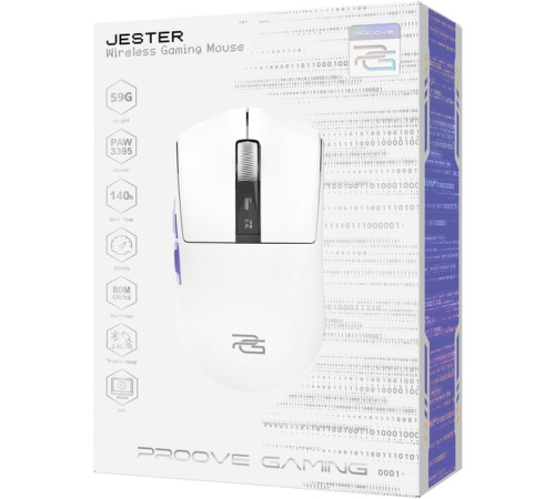Миша ігрова бездротова Proove Gaming Jester 8K білий Миша ігрова бездротова Proove Gaming Jester 8K білий