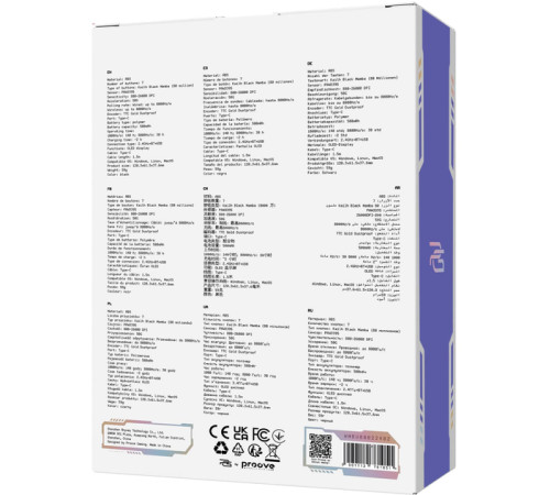 Миша ігрова бездротова Proove Gaming Jester 8K black Миша ігрова бездротова Proove Gaming Jester 8K black