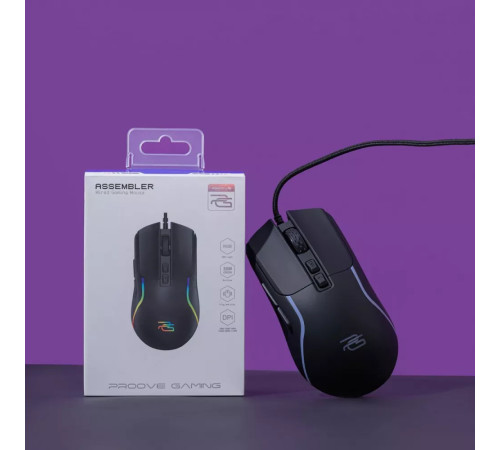 Миша ігрова дротова Proove Gaming Assembler чорна Миша ігрова дротова Proove Gaming Assembler чорна
