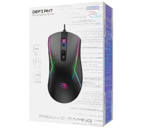Миша ігрова дротова Proove Gaming Defiant чорна Миша ігрова дротова Proove Gaming Defiant чорна