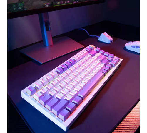 Клавіатура ігрова бездротова Proove Gaming Coupe біло-фіолетова Клавіатура ігрова бездротова Proove Gaming Coupe біло-фіолетова