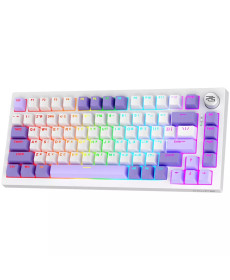 Клавіатура ігрова бездротова Proove Gaming Coupe біло-фіолетова