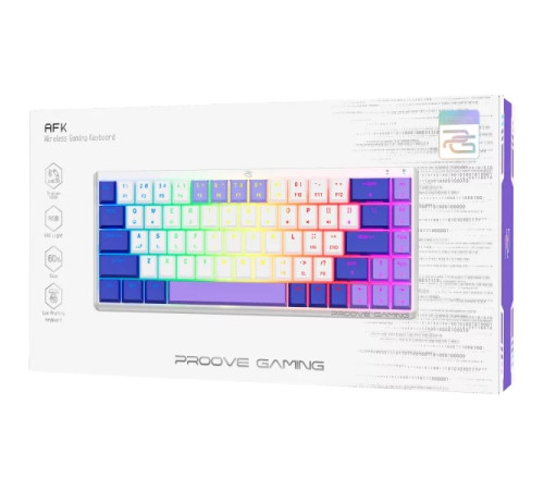 Клавіатура ігрова бездротова Proove Gaming AFK біла Клавіатура ігрова бездротова Proove Gaming AFK біла