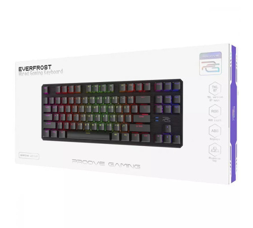 Клавіатура ігрова механічна Proove Gaming Everfrost чорна Клавіатура ігрова механічна Proove Gaming Everfrost чорна