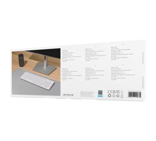 Клавіатура бездротова Proove Classic Code біла Клавіатура бездротова Proove Classic Code біла