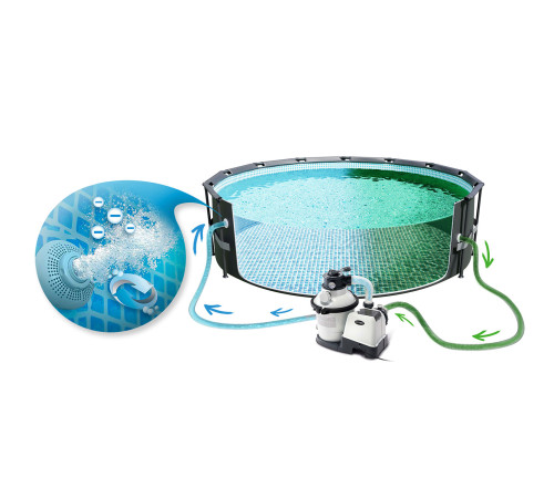 Pompa filtrująca piaskowa + kulki filtracyjne 5700 l/h INTEX 26644