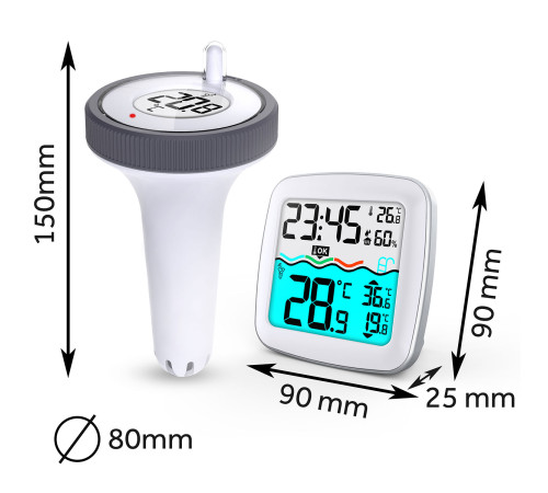 Метеостанція з датчиком для басейну Berdsen BD-913