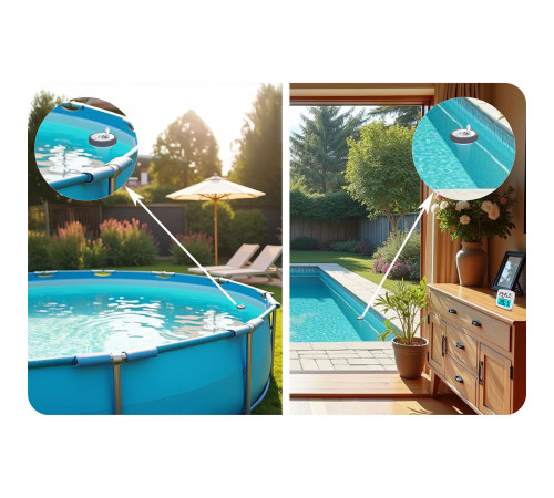 Метеостанція з датчиком для басейну Berdsen BD-913