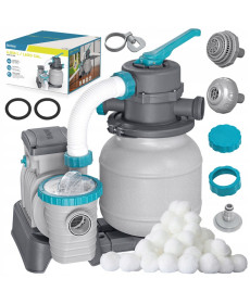 Насос з піщаним фільтром Bestway 58497 6056 л/год та фільтруючими кульками