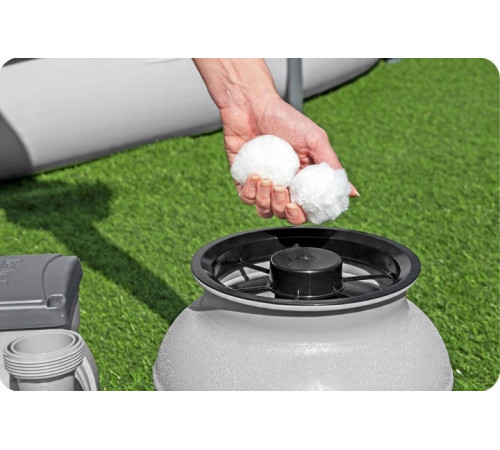 Насос з піщаним фільтром Bestway 58497 6056 л/год та фільтруючими кульками