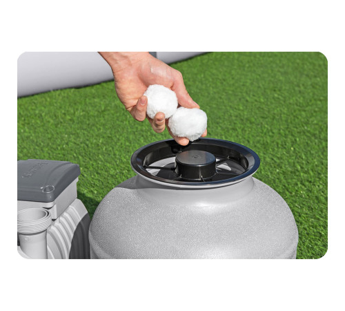 Насос з піщаним фільтром Bestway 58499 8327 л/год та фільтрувальними кульками