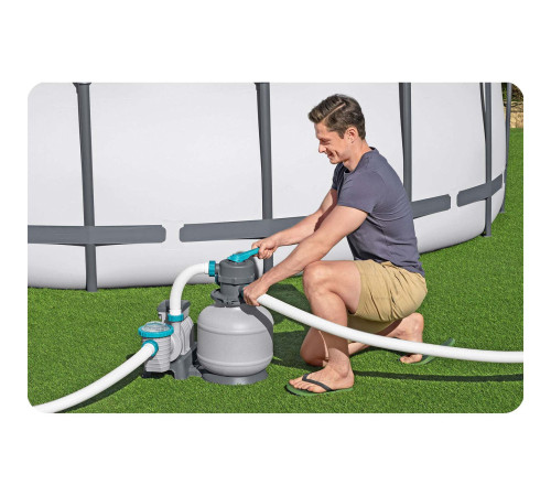 Насос з піщаним фільтром Bestway 58499 8327 л/год та фільтрувальними кульками