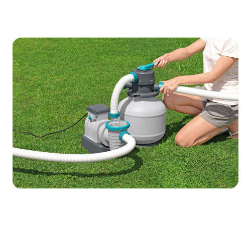 Насос з піщаним фільтром Bestway 58499 8327 л/год та фільтрувальними кульками