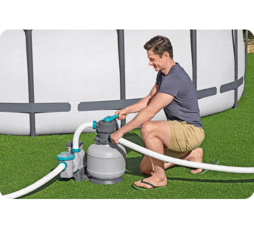 Насос з піщаним фільтром Bestway 58499 8327 л/год та фільтрувальними кульками