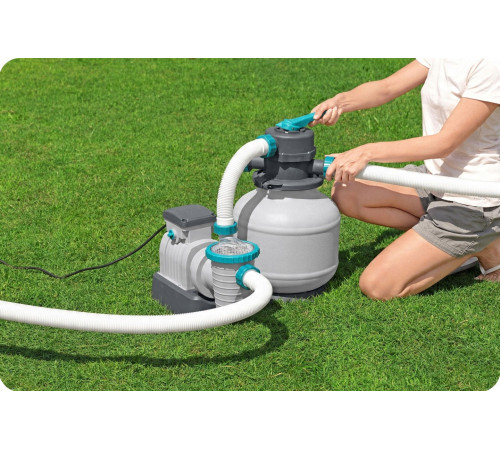 Насос з піщаним фільтром Bestway 58499 8327 л/год та фільтрувальними кульками