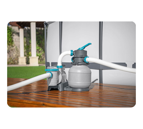 Насос з піщаним фільтром Bestway 58497 6056 л/год та мультифункціональні таблетки