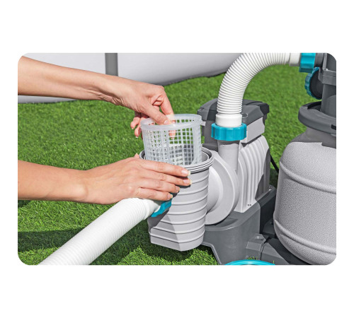 Насос з піщаним фільтром Bestway 58497 6056 л/год та мультифункціональні таблетки