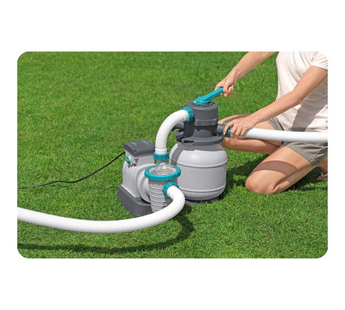 Насос з піщаним фільтром Bestway 58497 6056 л/год та мультифункціональні таблетки