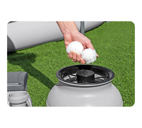 Насос з піщаним фільтром Bestway 58497 6056 л/год та мультифункціональні таблетки