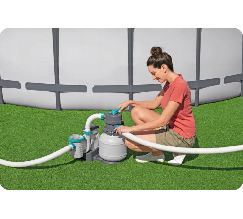 Насос з піщаним фільтром Bestway 58497 6056 л/год та мультифункціональні таблетки