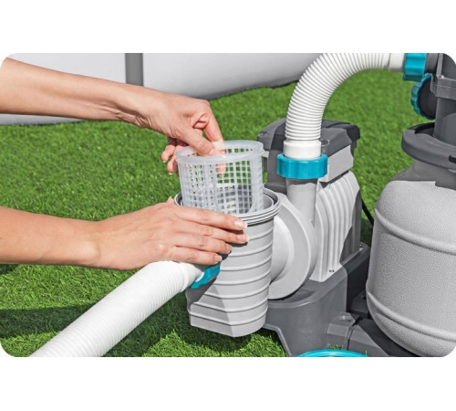 Насос з піщаним фільтром Bestway 58497 6056 л/год та мультифункціональні таблетки