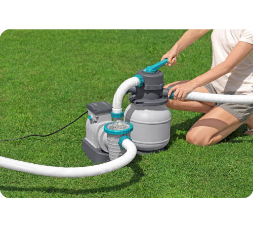 Насос з піщаним фільтром Bestway 58497 6056 л/год та мультифункціональні таблетки