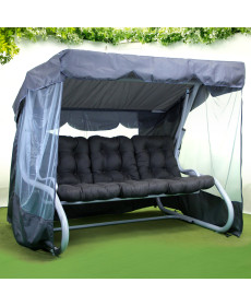 Садова гойдалка GreenGard Толедо, коричнево-сіра