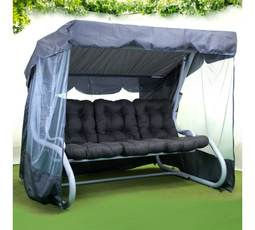 Садова гойдалка GreenGard Толедо, коричнево-сіра