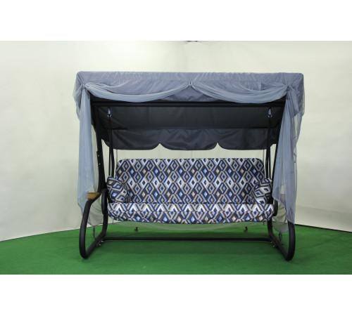 Садова гойдалка GreenGard Ясмін, сіро-синя