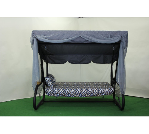 Садова гойдалка GreenGard Ясмін, сіро-синя