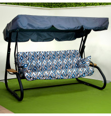 Садова гойдалка GreenGard Ясмін, сіро-синя