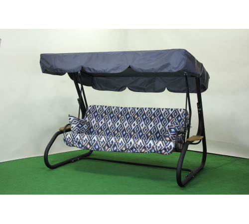 Садова гойдалка GreenGard Ясмін, сіро-синя