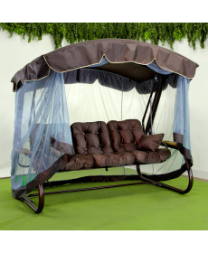 Садова гойдалка GreenGard Аланія, коричнева