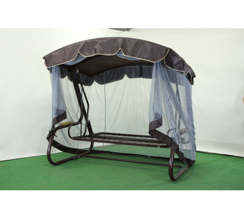 Садова гойдалка GreenGard Аланія Air, коричнево-бежева