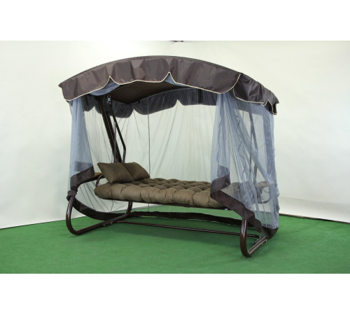 Садова гойдалка GreenGard Аланія Air, коричнево-бежева