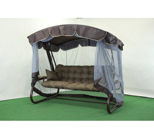 Садова гойдалка GreenGard Аланія Air, коричнево-бежева