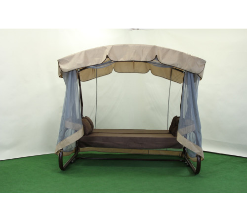 Садова гойдалка GreenGard Аланія Solo, коричнево-бежева