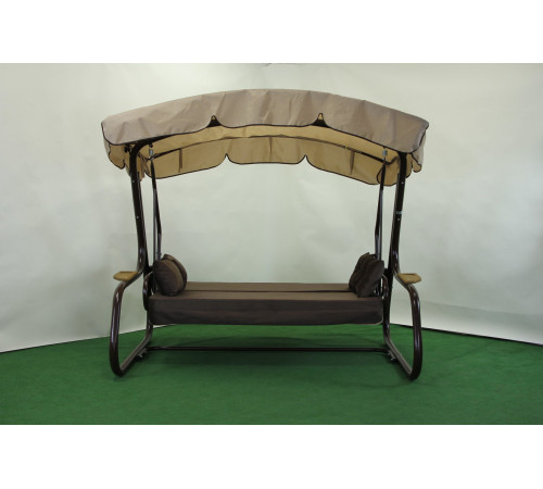 Садова гойдалка GreenGard Аланія Solo, коричнево-бежева