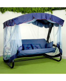 Садова гойдалка GreenGard Афіна Solo, чорно-синя