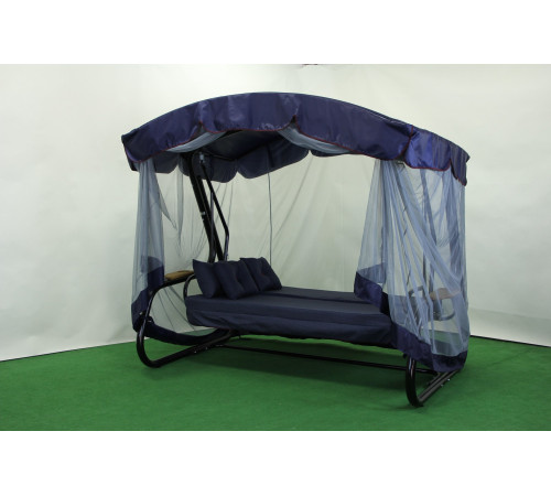 Садова гойдалка GreenGard Афіна Solo, чорно-синя