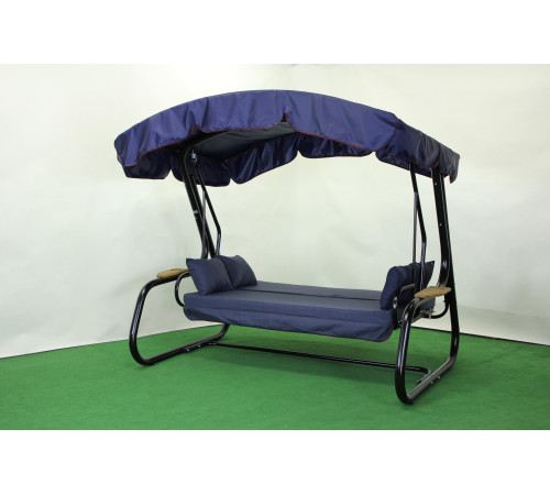 Садова гойдалка GreenGard Афіна Solo, чорно-синя