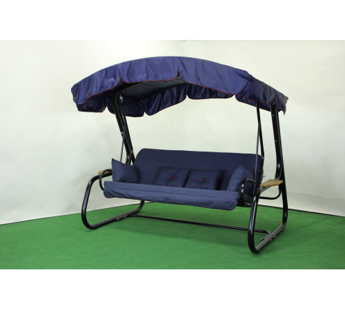 Садова гойдалка GreenGard Афіна Solo, чорно-синя