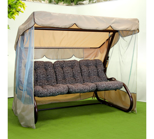 Садова гойдалка GreenGard Барна, коричнево-бежева