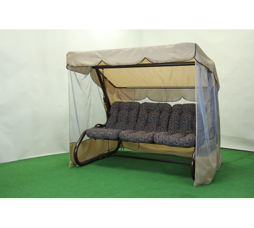 Садова гойдалка GreenGard Барна, коричнево-бежева