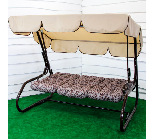 Садова гойдалка GreenGard Бренда, коричнево-бежева