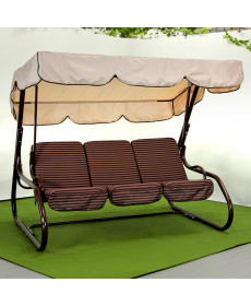 Садова гойдалка GreenGard 009 Бренда, коричнево-бежева