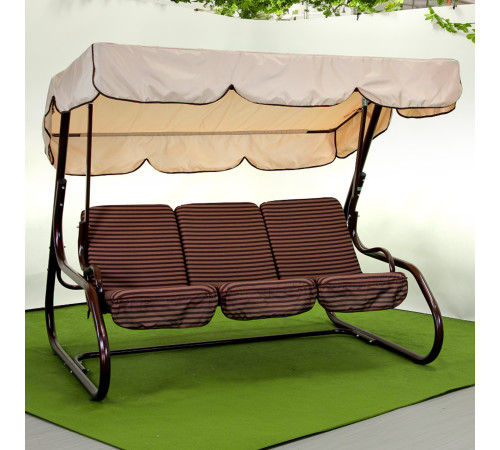 Садова гойдалка GreenGard Бренда, коричнево-бежева